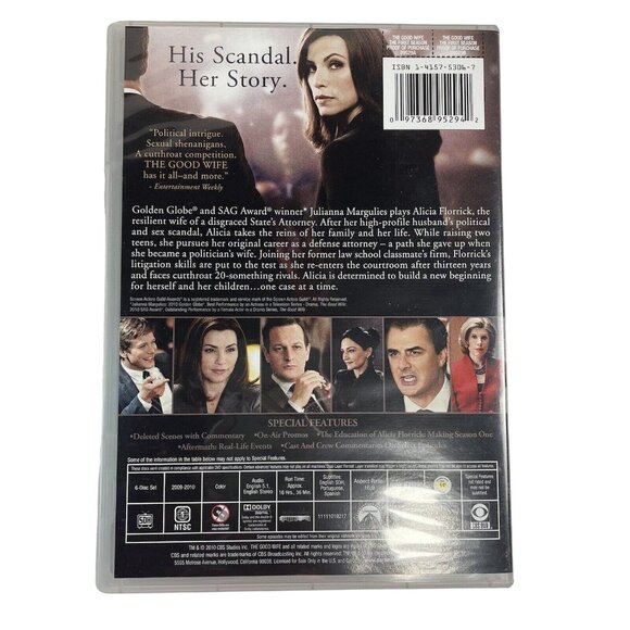 The Good Wife First Season TV Show DVD 2009 to 2016 TV14 6 Discs u Juliana Marg - Picture 2 of 2